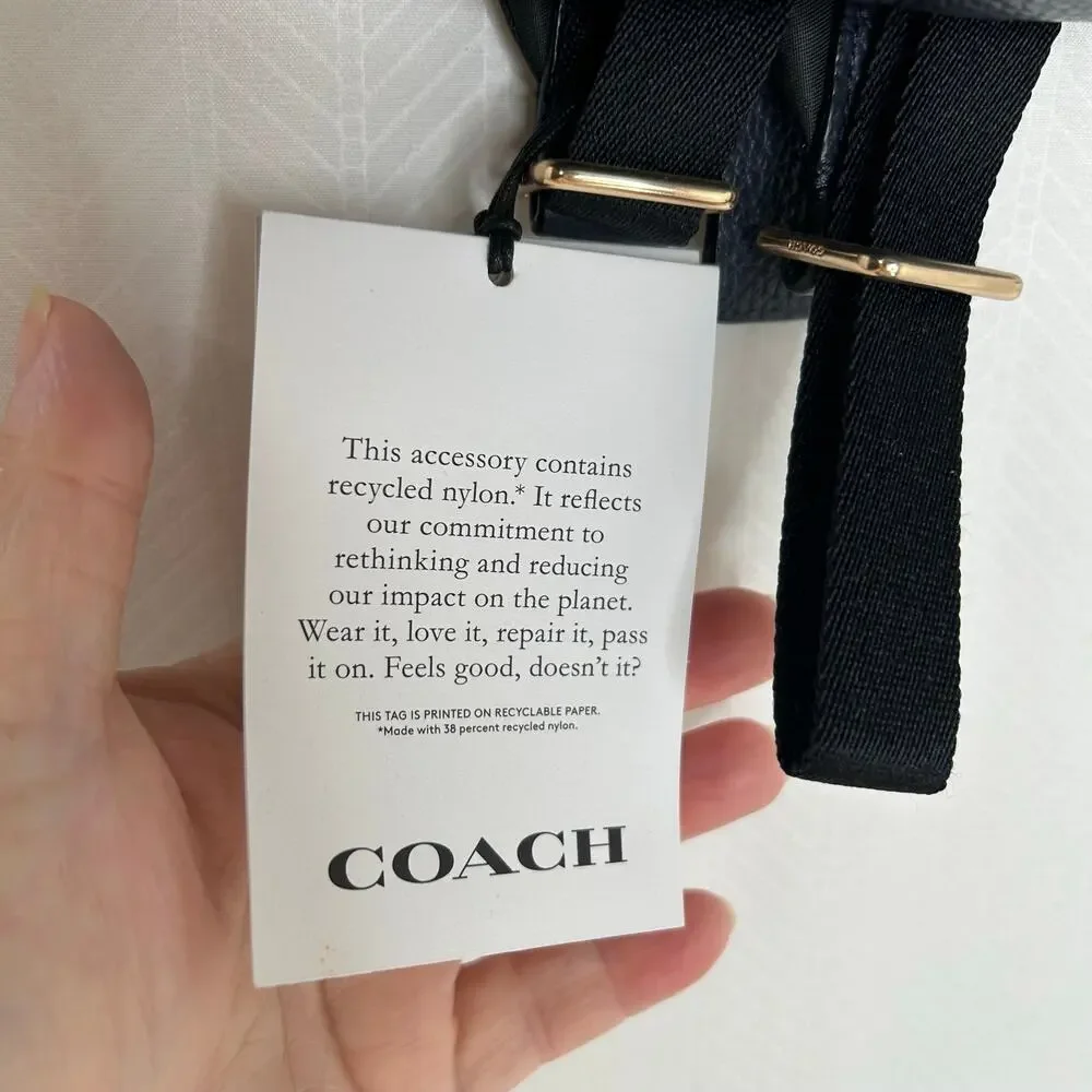 Coach Court Backpack NWT midnight navy blue